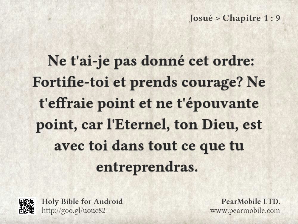 Josué, Chapitre 1:9